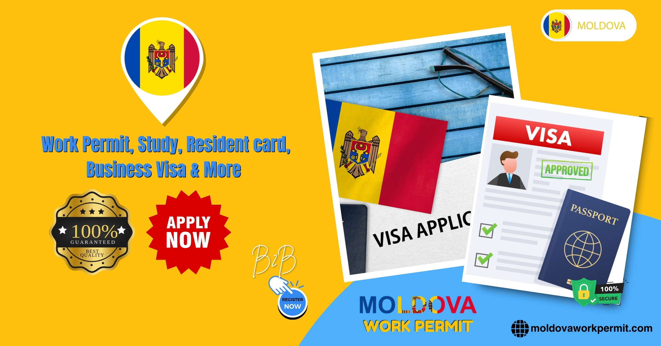 Work Permit Visa & Business Resident Visa Requirements for Togolese Citizens to Obtain Citizenship in Moldova